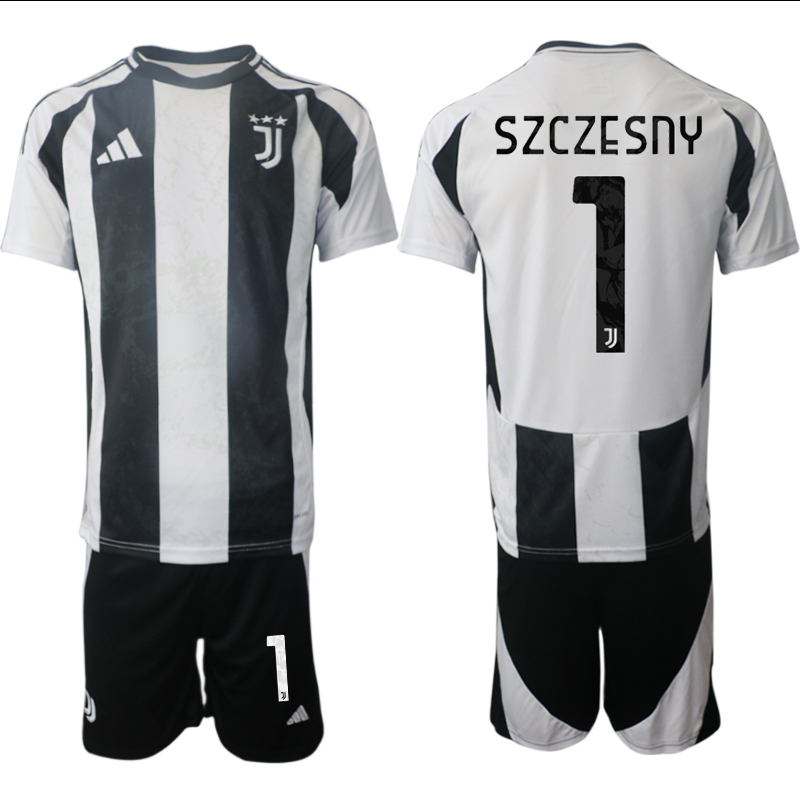 Men 2024-2025 Club Juventus home Black #1 Soccer Jersey->juventus jersey->Soccer Club Jersey